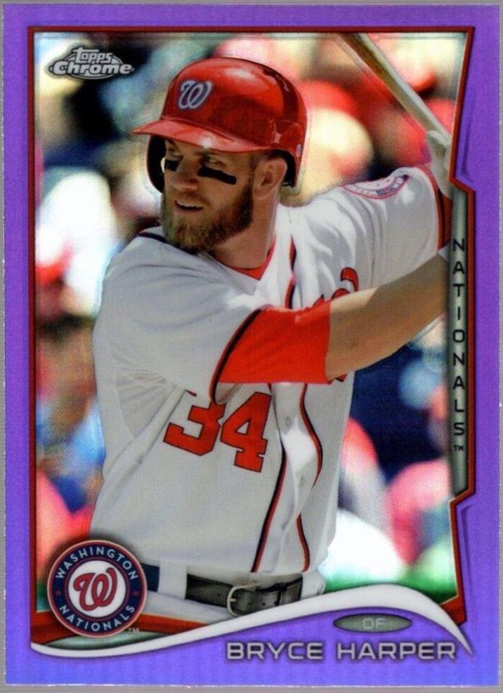 Bryce Harper [Batting Purple Refractor] #150