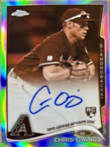 Chris Owings [Autograph Sepia Refractor] #161