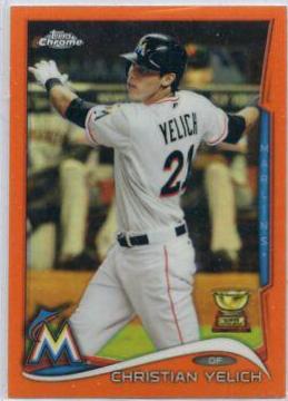 Christian Yelich [Orange Refractor] #215