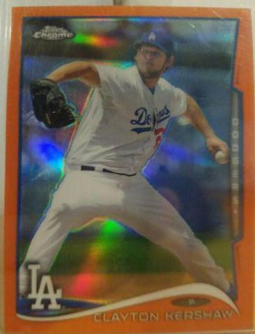 Clayton Kershaw [Orange Refractor] #100