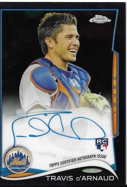 Travis D'Arnaud [Autograph Black Refractor] #124