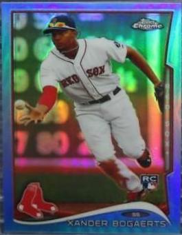 Xander Bogaerts [English Back Blue Refractor] #25