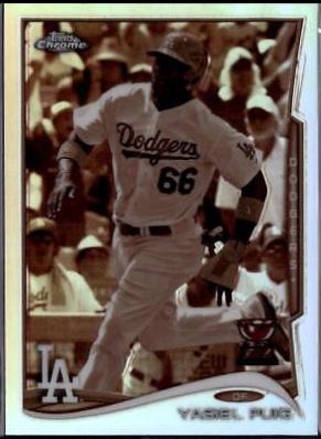 Yasiel Puig [Running Sepia Refractor] #90