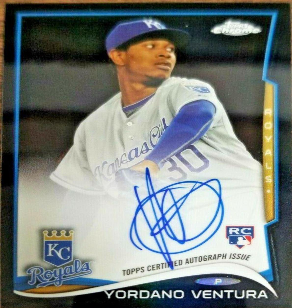 Yordano Ventura [Autograph Black Refractor] #66