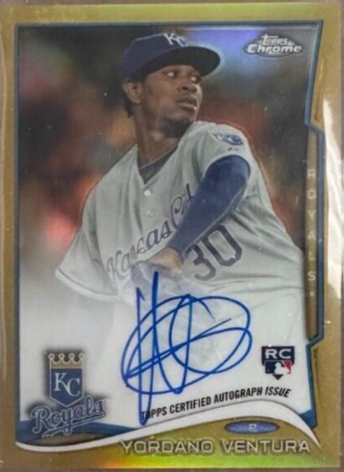 Yordano Ventura [Autograph Gold Refractor] #66