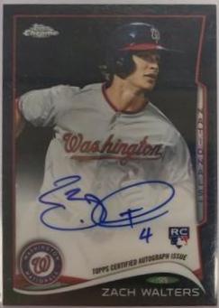 Zach Walters [Black Autograph Refractor] #62