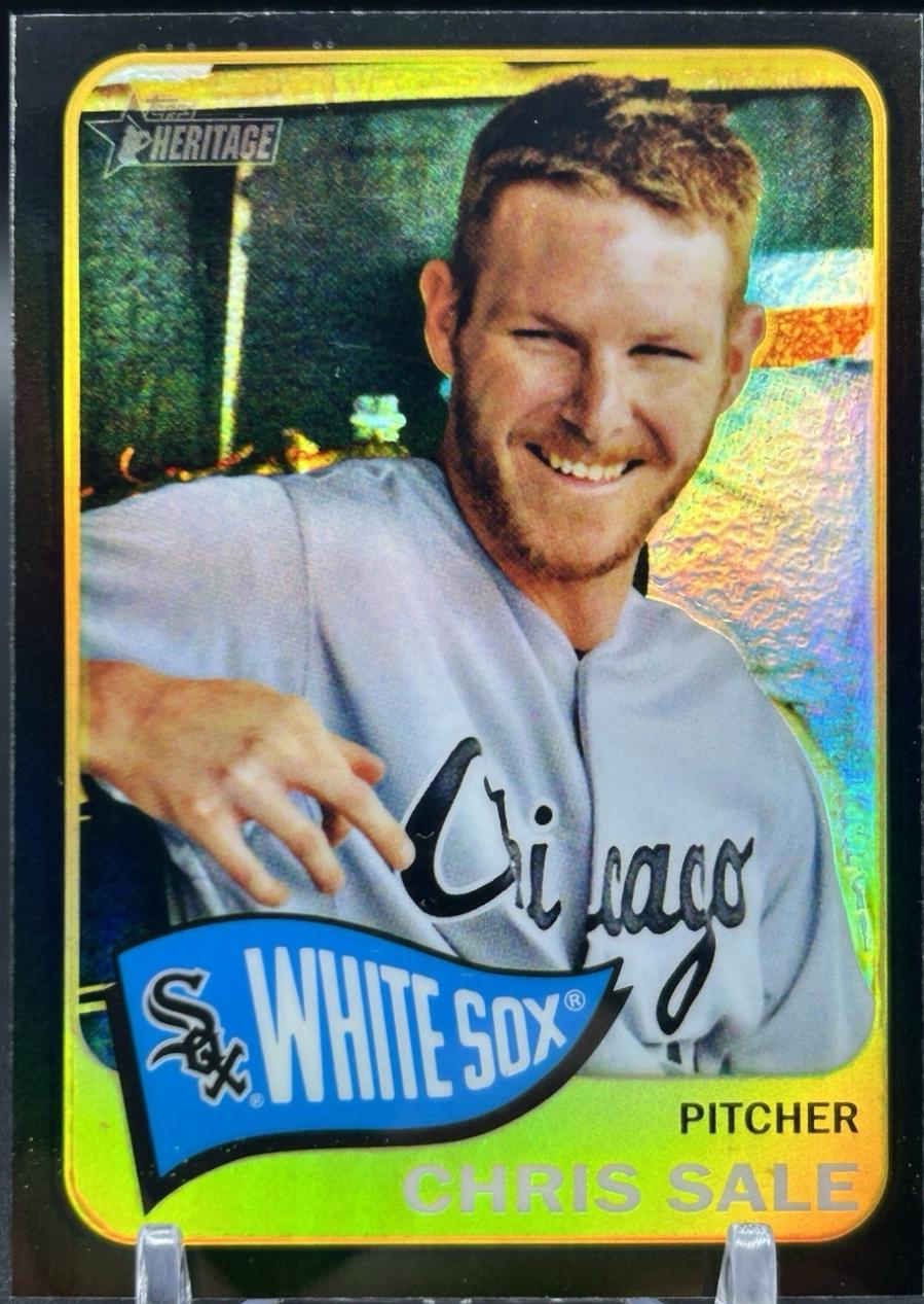 Chris Sale [Team Logo Black Refractor] #471
