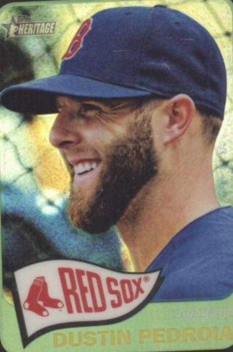 Dustin Pedroia [Team Logo Black Refractor] #447