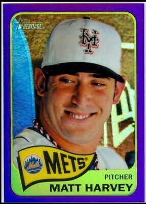 Matt Harvey [Team Logo Purple Refractor] #490
