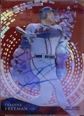 Freddie Freeman [Autograph Blue Dots Diffractor] #HT-FF