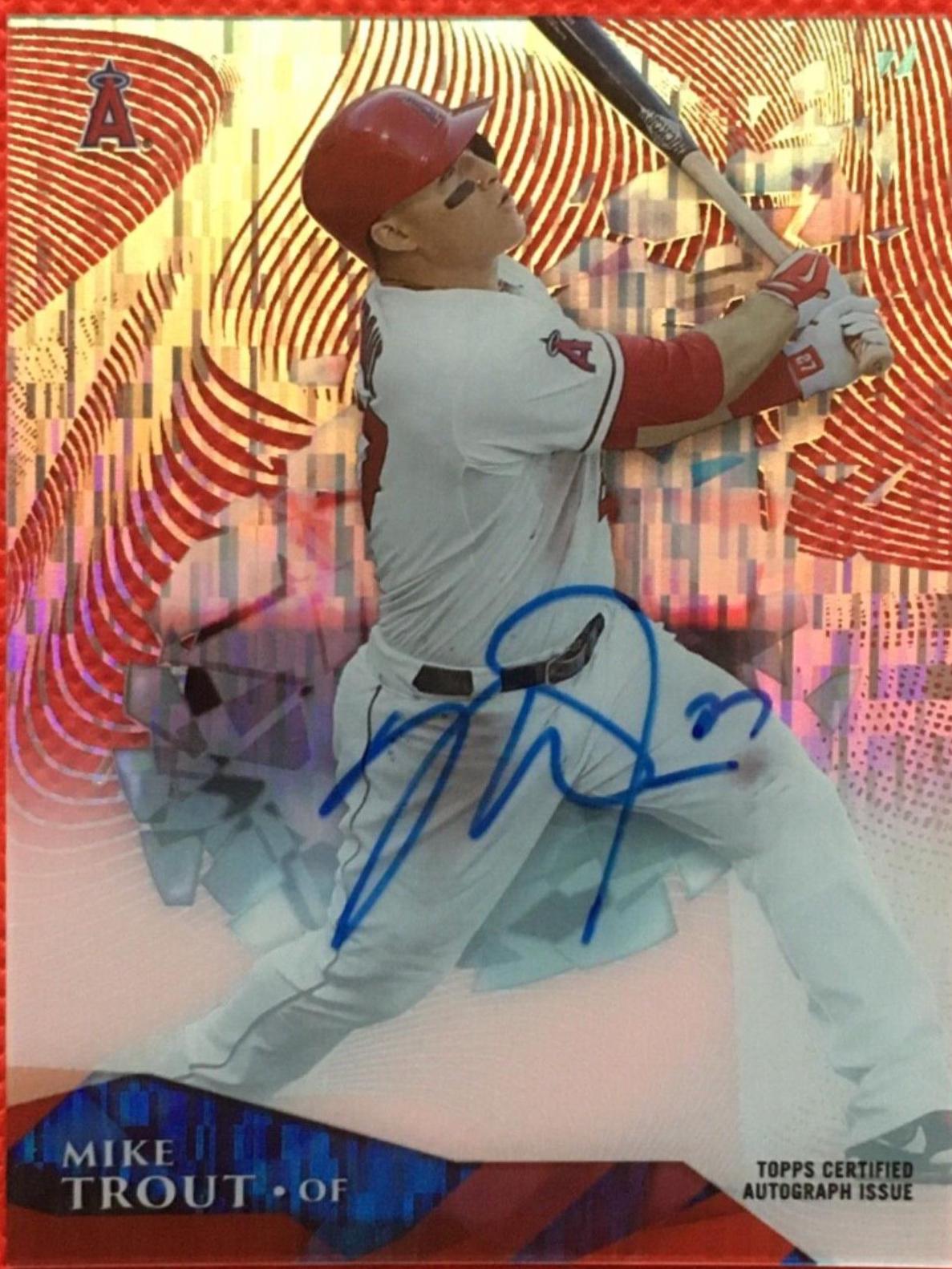 Mike Trout [Autograph Clouds Diffractor] #HT-MT