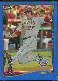 Mike Trout [Sliding Blue] #1