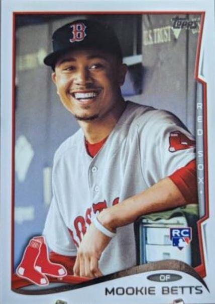 Mookie Betts [Smiling in Dugout] #US26