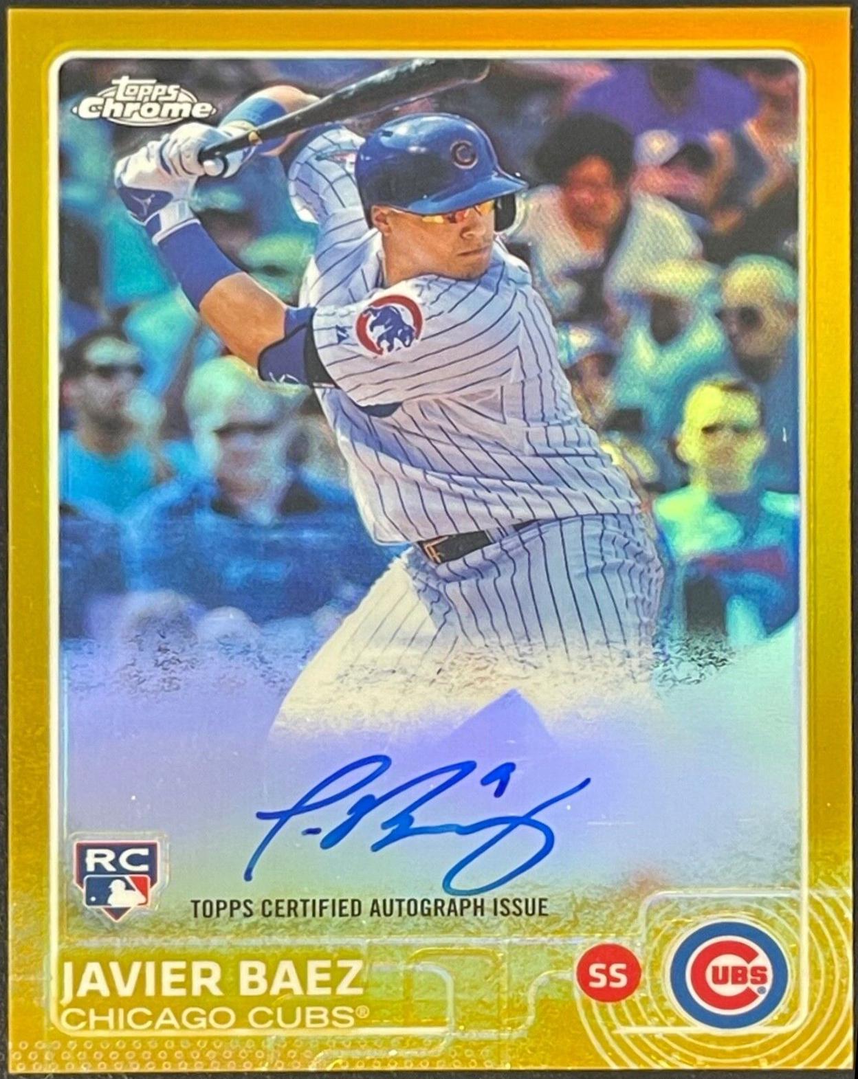 Javier Baez [Gold Refractor] #AR-JB