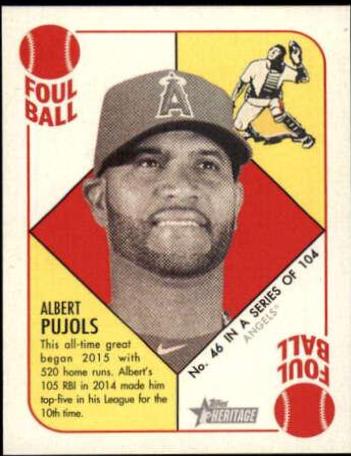 Albert Pujols [Mini Blue Back] #46