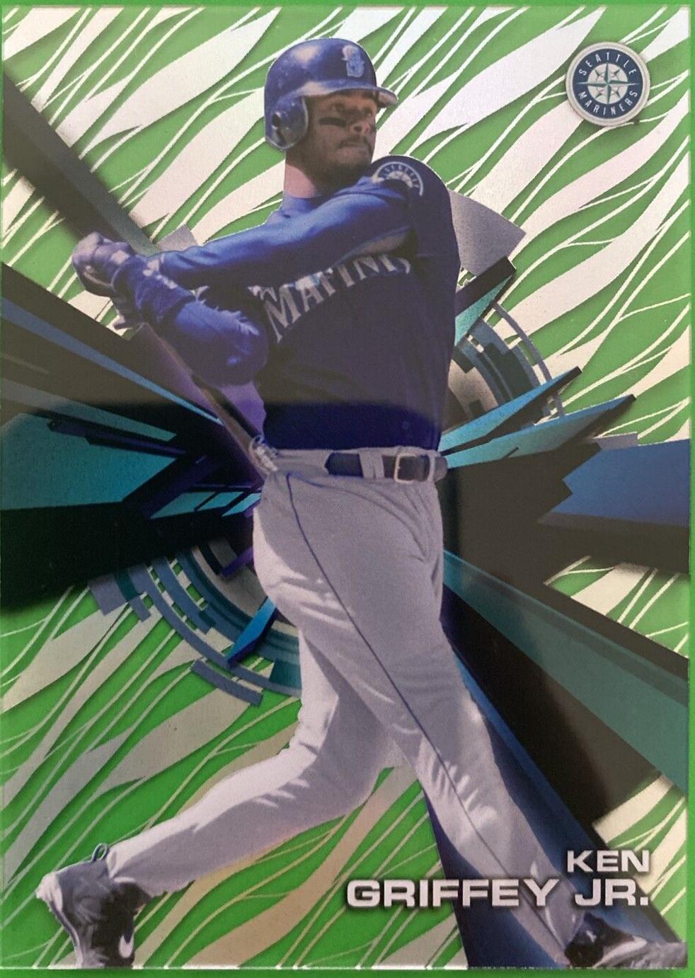 Ken Griffey Jr. [Blue Jersey Grass Clouds Diffractor] #HT-KG
