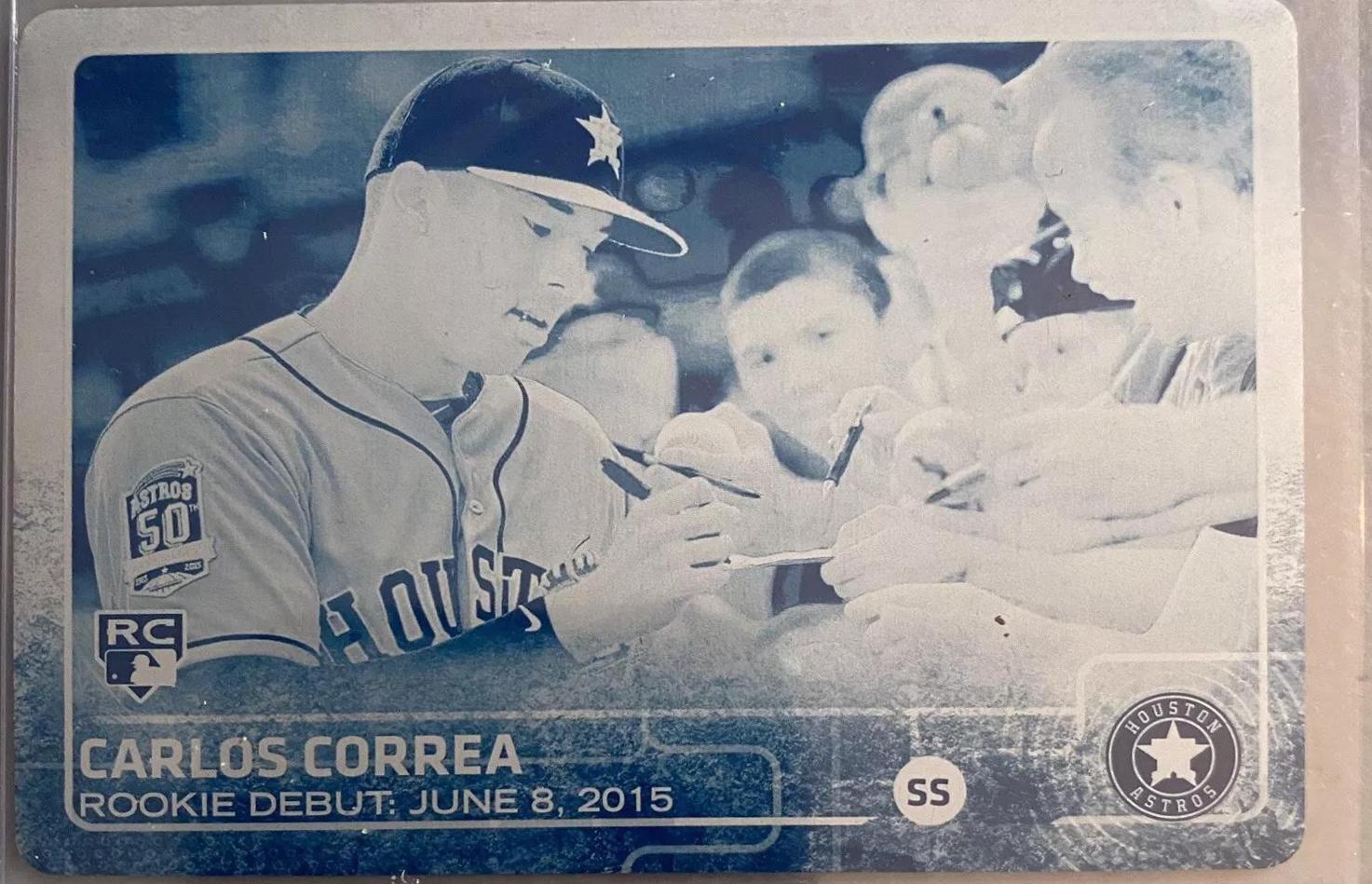 Carlos Correa [Cyan Printing Plate] #US251