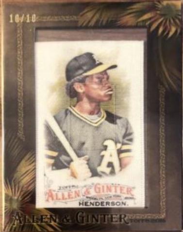Rickey Henderson [Mini Framed Cloth] #296