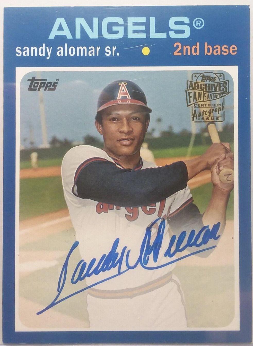 Sandy Alomar Sr. [Blue Border] #FFA-SAJ