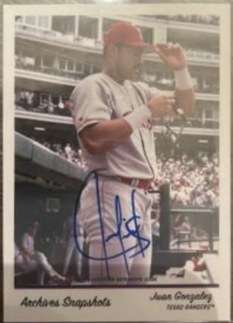 Juan Gonzalez [Autograph] #AS-JG