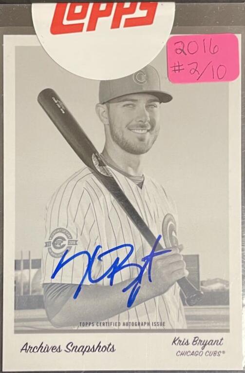 Kris Bryant [Autograph Black and White] #AS-KB