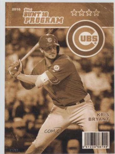 Kris Bryant [5x7 Gold] #10