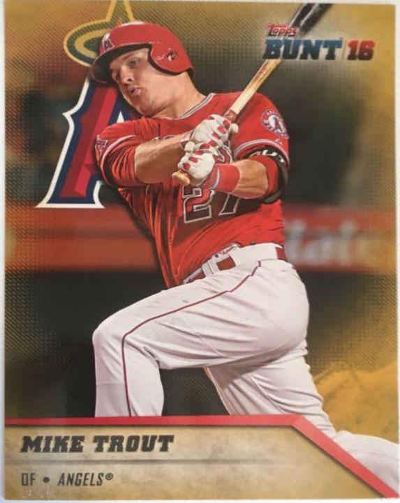 Mike Trout [5x7 Gold] #1