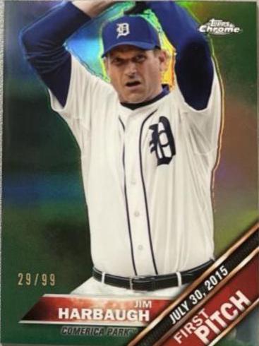 Jim Harbaugh [Green Refractor] #FPC-16