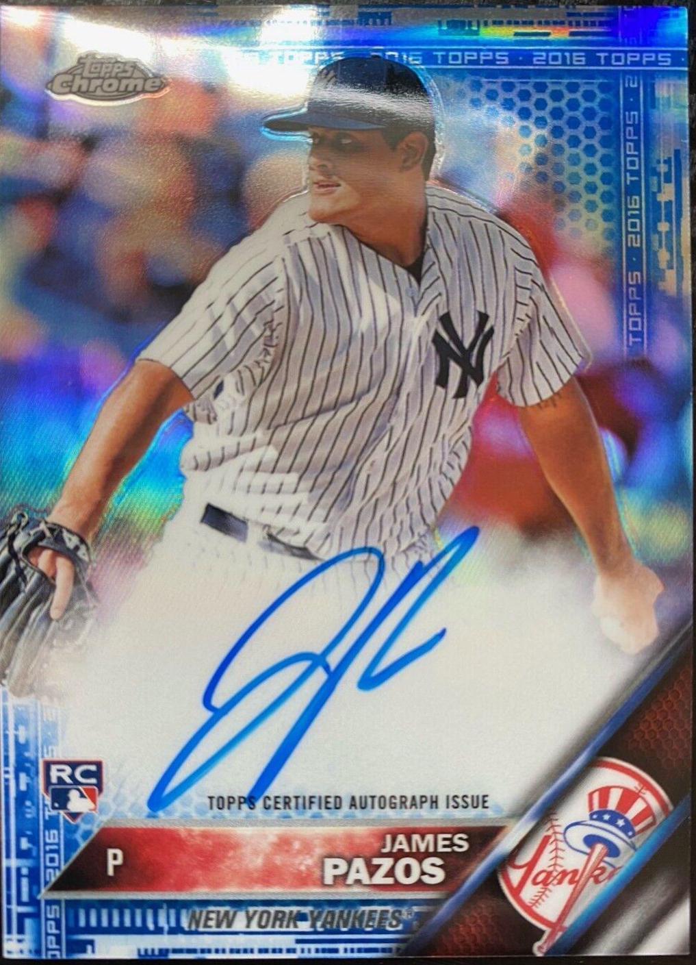 James Pazos [Blue Refractor] #RA-JPA