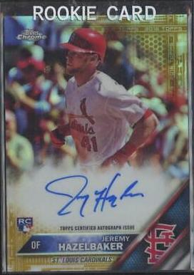 Jeremy Hazelbaker [Gold Refractor] #RA-JHA