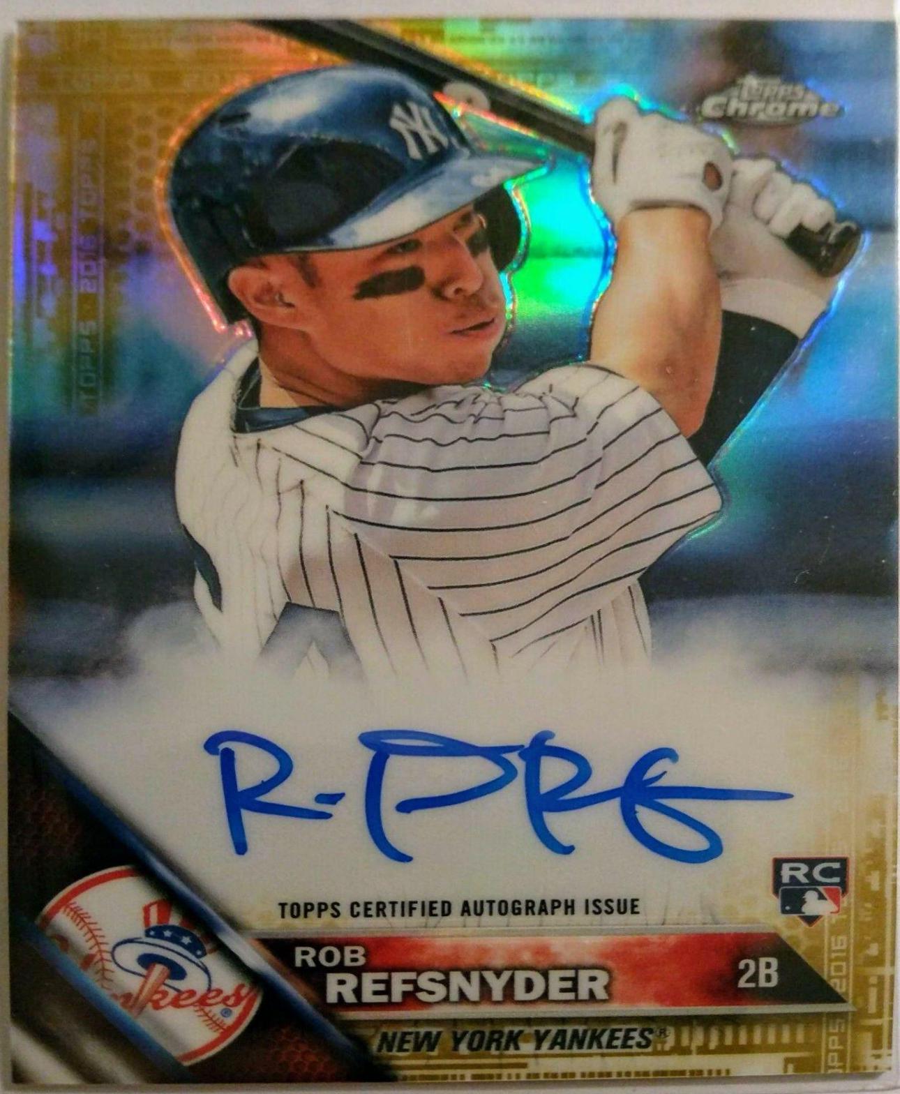 Rob Refsnyder [Gold Refractor] #RA-RR