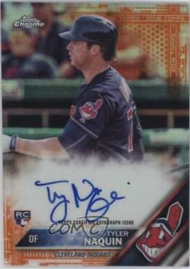 Tyler Naquin [Orange Refractor] #RA-TN