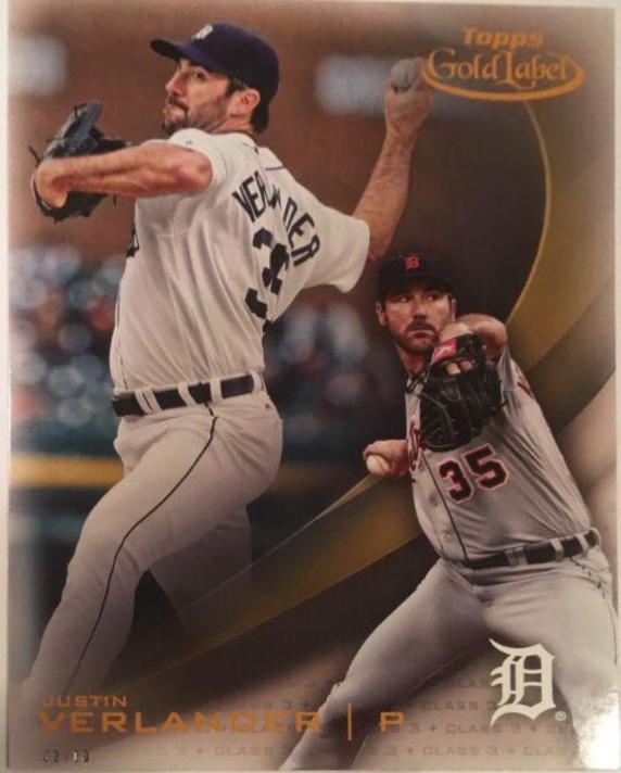 Justin Verlander [Class 3 5x7 Gold] #92