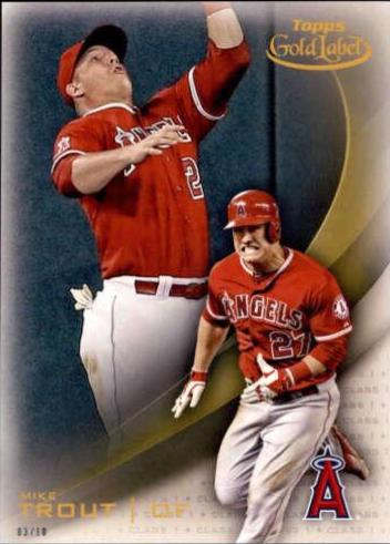 Mike Trout [Class 1 5x7 Gold] #1