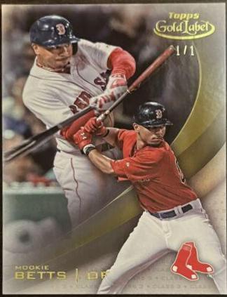 Mookie Betts [Class 1 5x7 Gold] #38