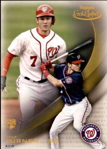 Trea Turner [Class 3 5x7 Gold] #74