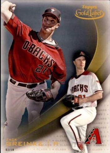 Zack Greinke [Class 1 5x7 Gold] #45