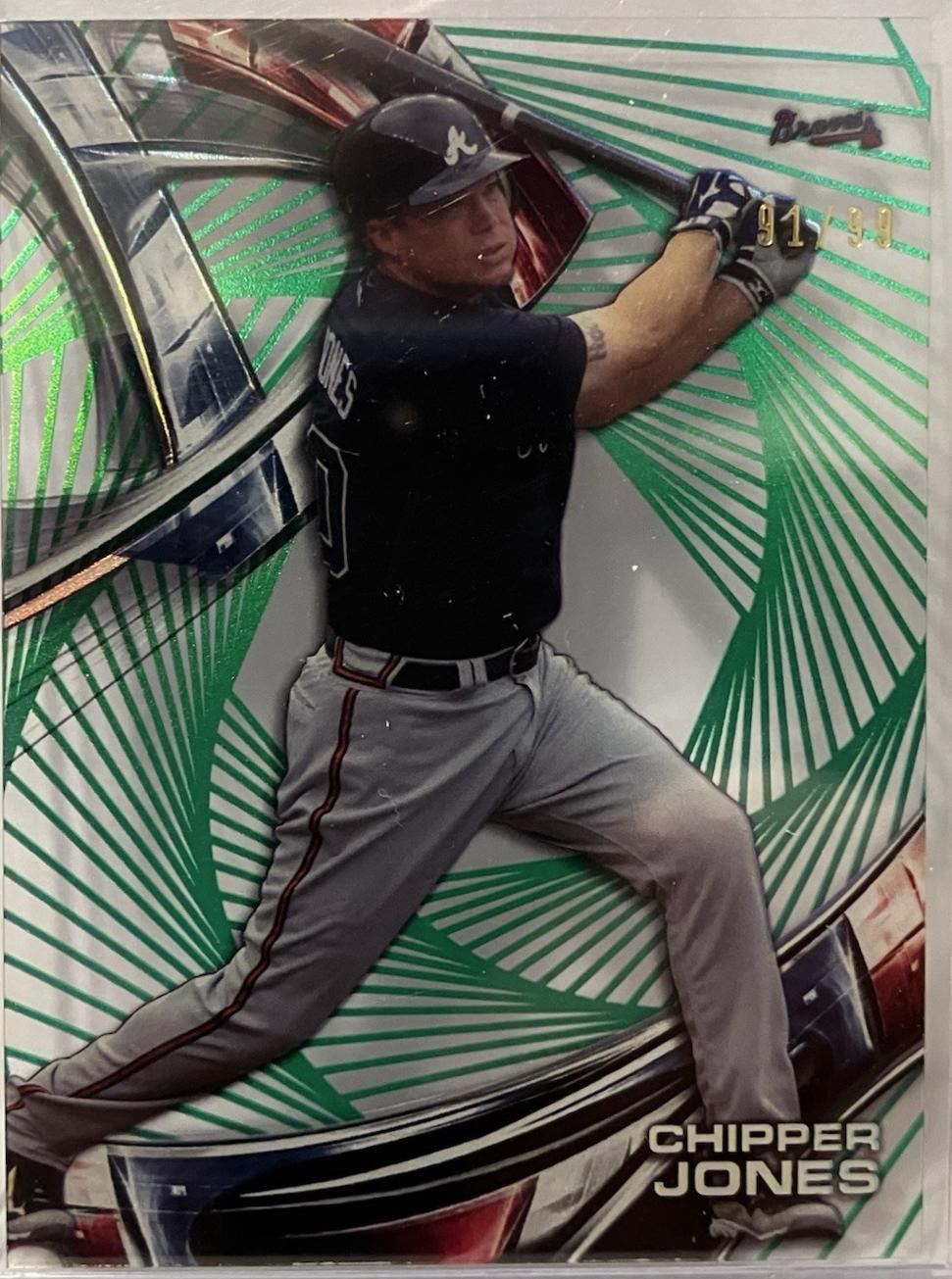 Chipper Jones [Green Rainbow] #HT-CJ