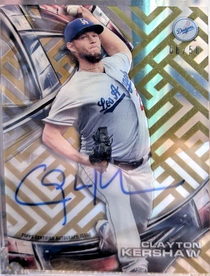 Clayton Kershaw [Gold Rainbow Diffractor] #HT-CK