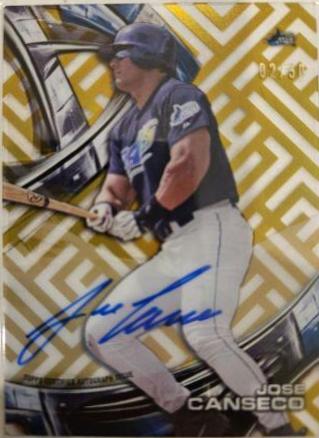 Jose Canseco [Gold Rainbow Diffractor] #HT-JC