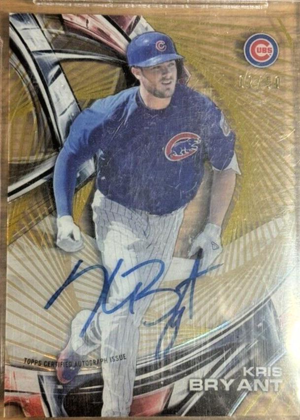 Kris Bryant [Gold Rainbow Diffractor] #HT-KB