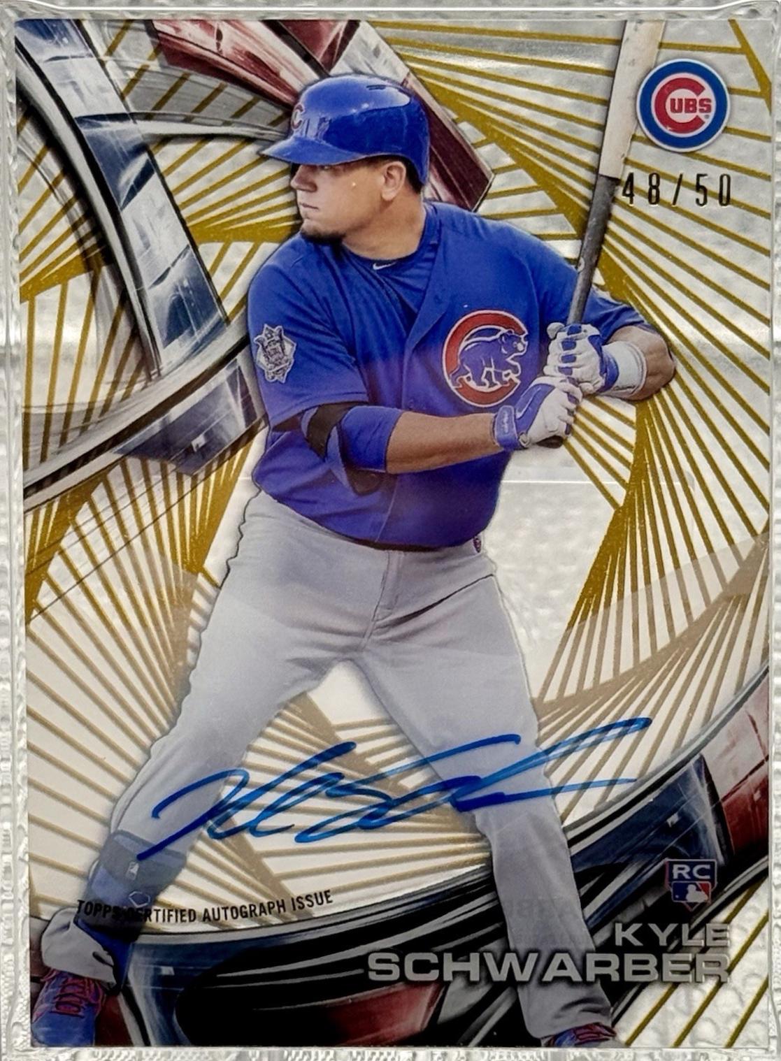 Kyle Schwarber [Gold Rainbow Diffractor] #HT-KS