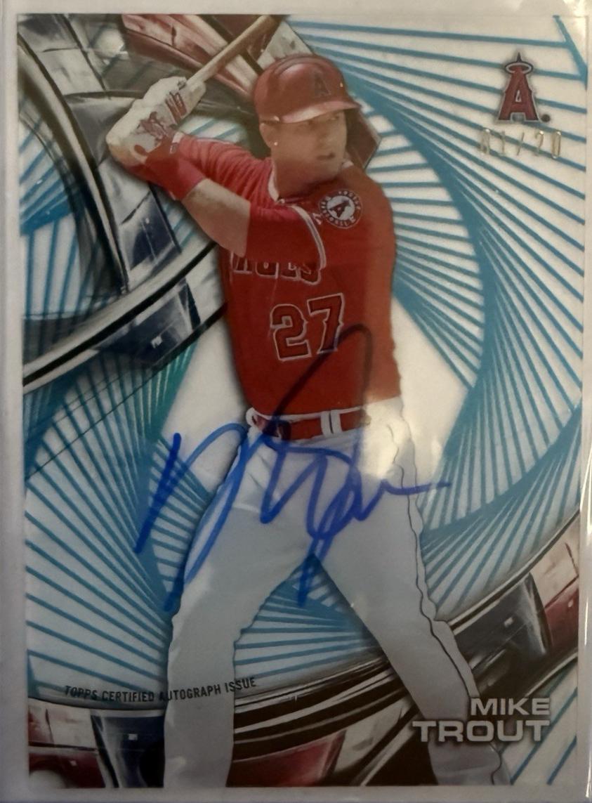 Mike Trout [Sky Rainbow Diffractor] #HT-MT