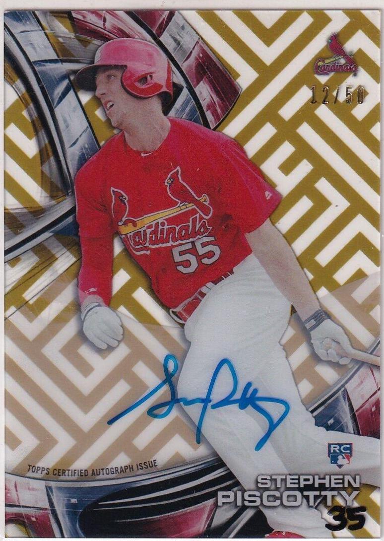 Stephen Piscotty [Gold Rainbow Diffractor] #HT-SP