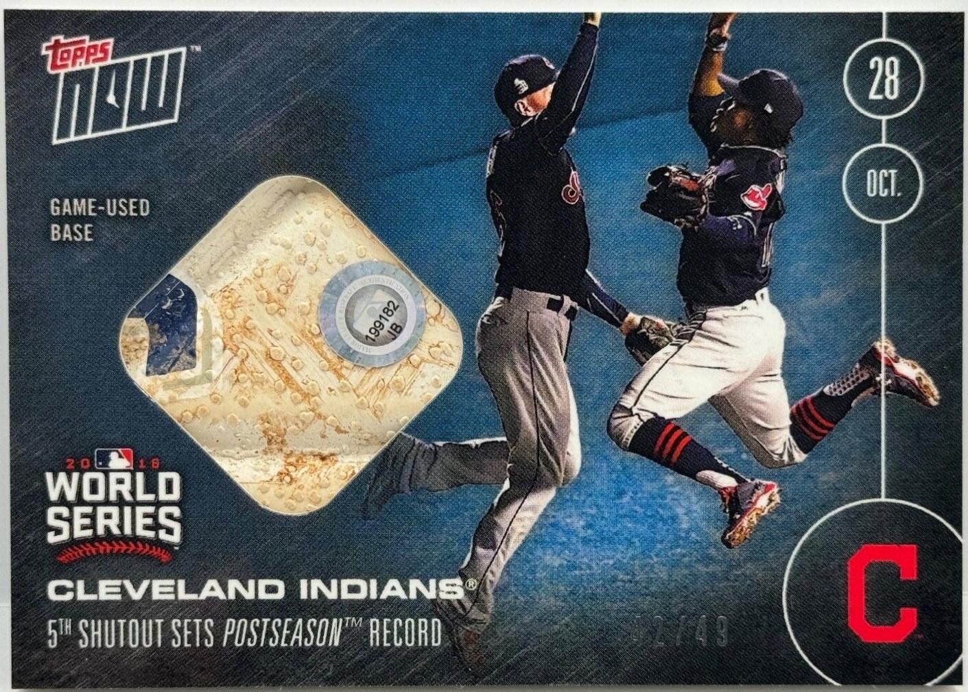 Cleveland Indians [Game Used Base Blue] #639-C