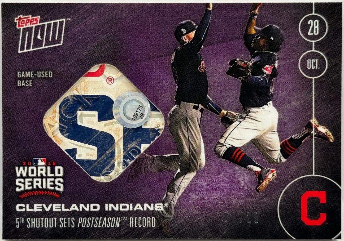 Cleveland Indians [Game Used Base Purple] #639-D