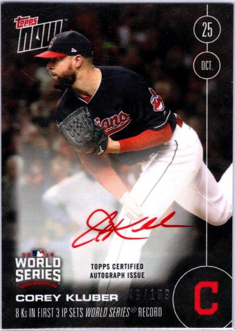 Corey Kluber [Autograph Red Ink] #627-B