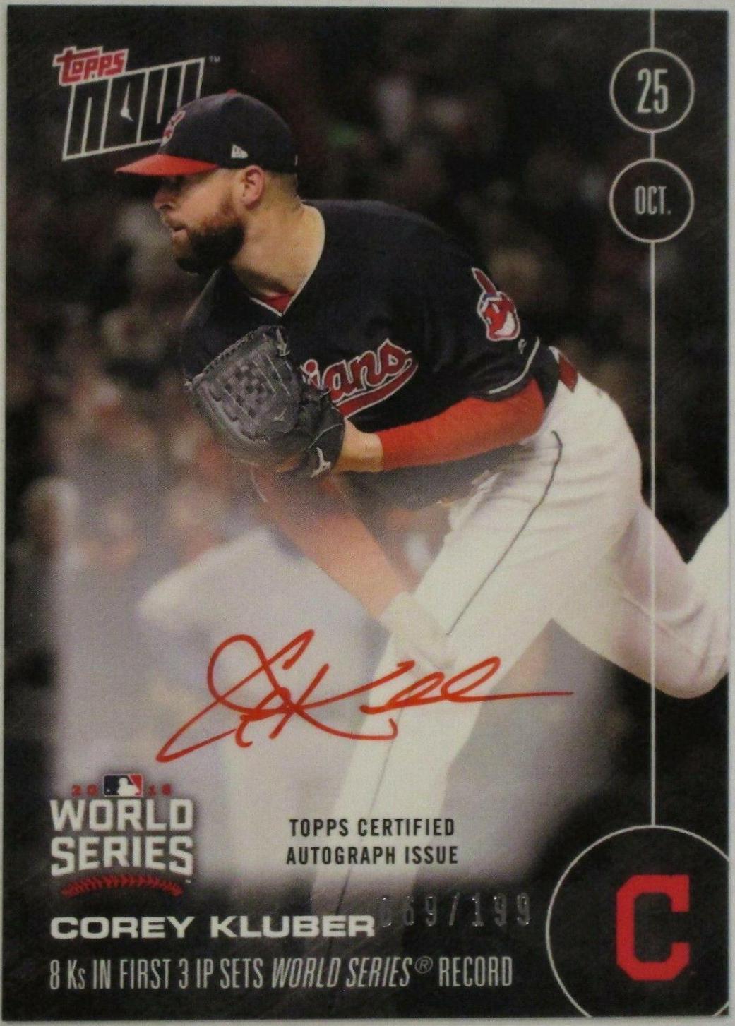 Corey Kluber [Autograph] #627-B
