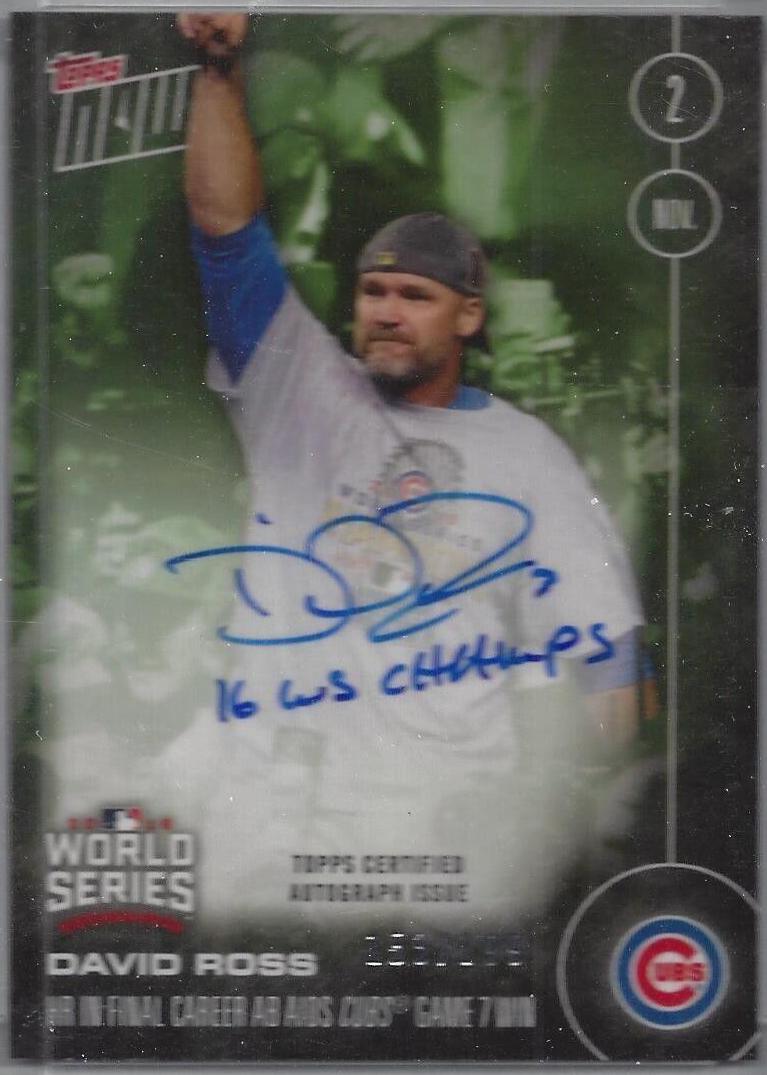 David Ross [Autograph Green] #658-B
