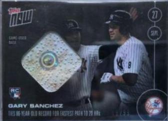 Gary Sanchez [Game Used Base] #509-B